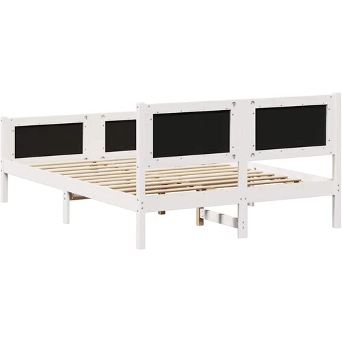  Krevetna konstrukcija Svijetlo siva 140 x 200 cm tkanina Bijela Slike