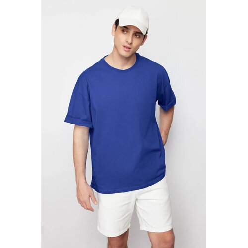 Trendyol Muška majica Tmnss22Ts0318, Plava Cene
