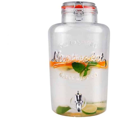 Staklena posuda za piće 8.45L sa slavinom Slike