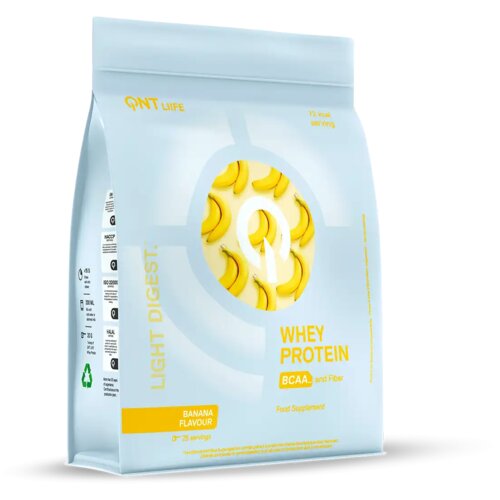 QNT light digest whey protein – lako svarljiv protein za mišiće i oporavak - banana 500g Cene