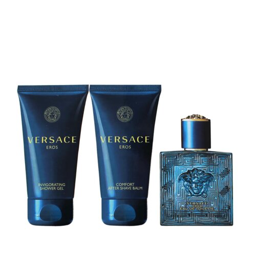 Versace Eros Poklon Set za Mu&scaron;karce (EDT 50ml + Gel za Tu&scaron;iranje 50ml + Balzam nakon Brijanja 50ml) Cijene