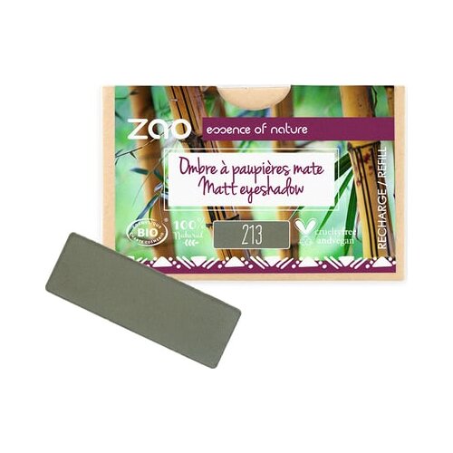 Zao refill rectangle eye shadow - 213 matt army green Slike