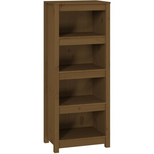 Maison Chic Knjižna omara - Knjižni regal medeno rjava 50x35x125,5 cm trdna borovina, (21725449) Cene