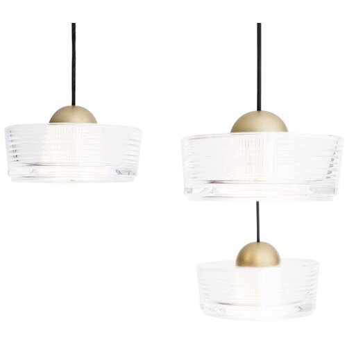  MAXLIGHT P0543 - LED luster na sajli LIPARI LED/22W/230V, &amp;Oslash; 35 cm, proziran Slike