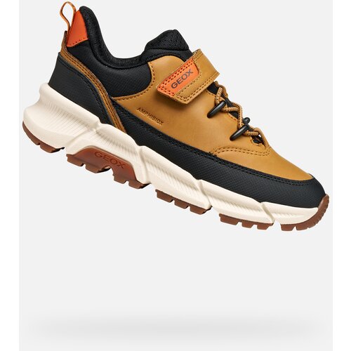 Geox Light brown boys' sneakers Flexyper Plus - Boys Cene