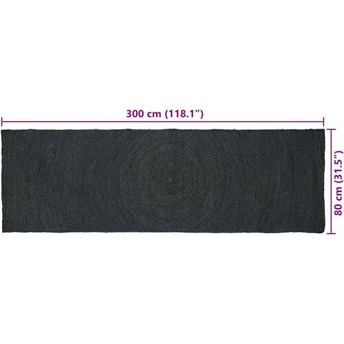  Tepisi za područja Tamnosiva 80 x 300 cm Juta Slike
