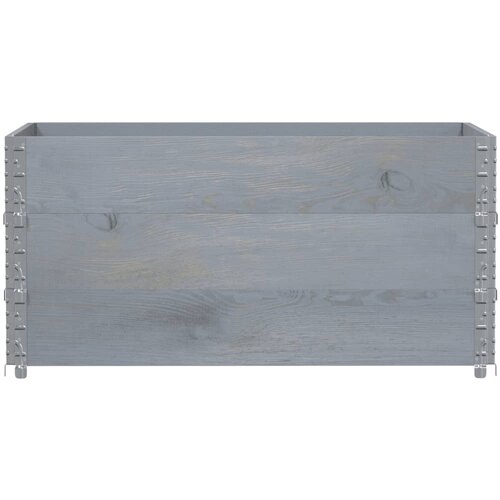  Vrtni sadilica siva 120 x 80 cm od masivne borovine Slike
