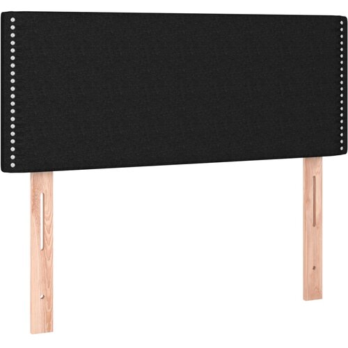 Maison Chic posteljno vzglavje - vzglavna omarica - nočna omarica črno 80x5x78/88 cm blago, (21705948) Slike