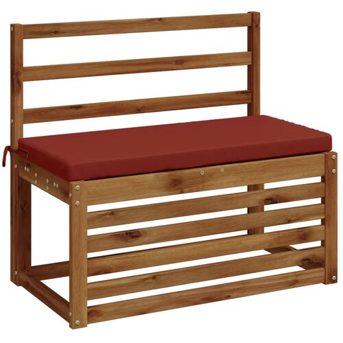  Jastučići za klupe - 2 dijela SOEST 2 kom. 100% poliester - Crvena 80 x 40 x 5 cm Melange Slike