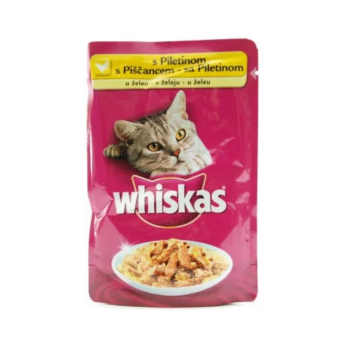 Whiskas v vrečki 1+ s Piščancem 100 g, hrana za mačke