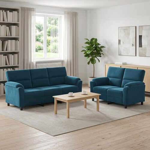  Set sofe 2 pcs Plava Bar&amp;scaron;un Slike