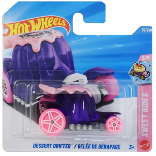 Mattel hot wheels: dessert drifter / Gel&amp;eacute;e de D&amp;eacute;rapage ljubičasti mali auto 1/64 - Slike