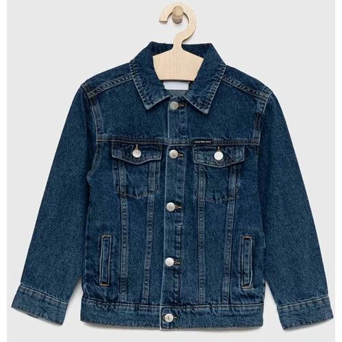 Calvin Klein Jeans Dječja traper jakna boja: tamno plava
