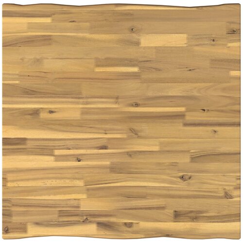  90 x 90 x 75 cm Čvrsto drvo akacije Bijela Četvrtasti Slike