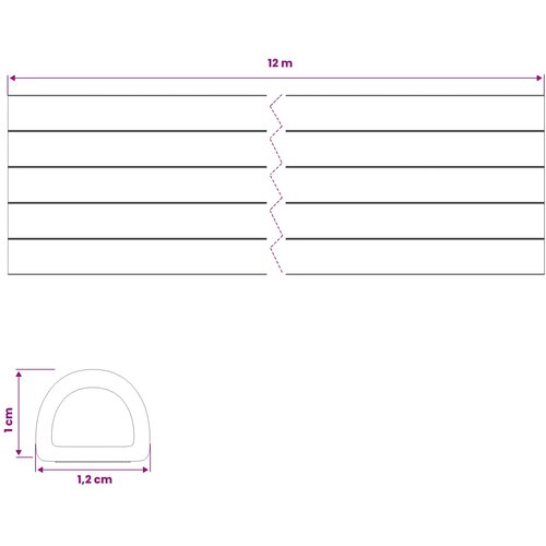  Samoljepiva brtvila za prozore Bijela 12 x 10 mm 12 m Slike