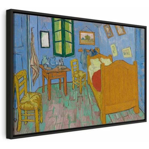 Slika - Vincent van Gogh &ndash; Bedroom in Arles 90x60 U crnom drvenom okviru Cijene