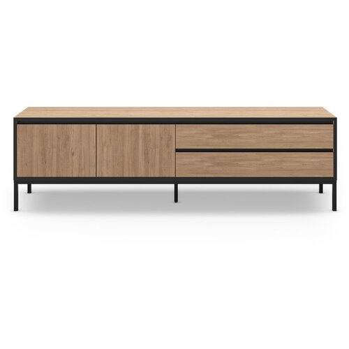 Marckeric TV omarica v hrastovem dekorju v naravni barvi 180x55 cm Lorenza &amp;ndash; Slike
