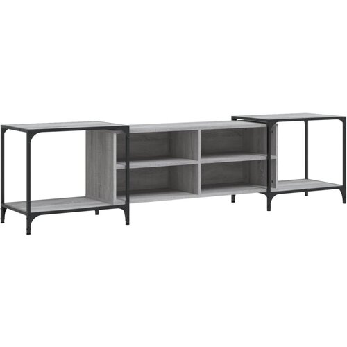 Maison Chic TV omarica - TV enota - Televizijska omarica siva sonoma 203x37x50 cm inženirski les, (21699414) Slike