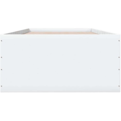VidaXL Okvir za krevet bijeli 75x190 cm konstruirano drvo Slike