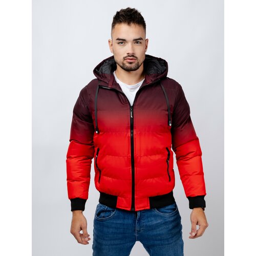 Glano Men's Quilted Jacket - Red Slike