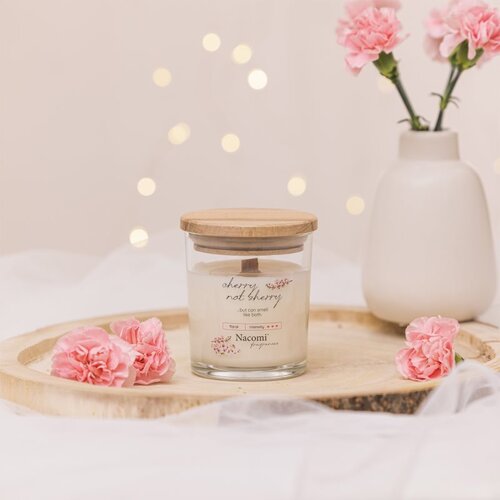 Nacomi Soy Candle Home Fragrances di&amp;scaron;eča sveča z lesenim stenjem 140 g Slike