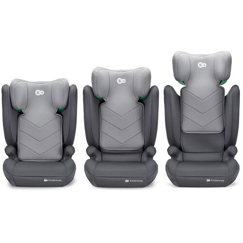 Kinderkraft avtosedež I-Spark i-Size 15-36 kg (100-150 cm) brez Isofixa, siv Slike
