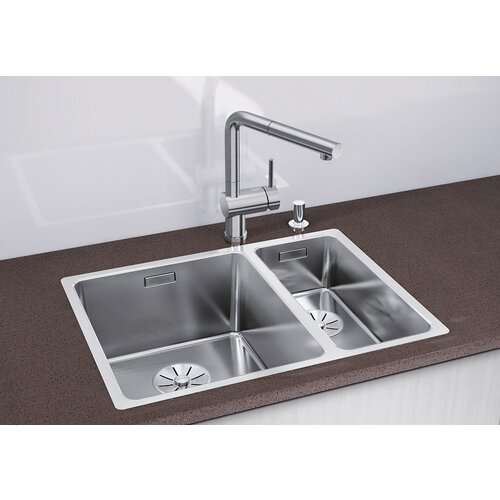 Blanco sudoper ANDANO 340/180-IF InFino INOX 18/10, BAZEN LIJEVO, bez dalj. upr. Slike