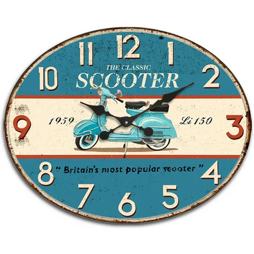 Signes Grimalt Ure Scooter Wall Clock. Modra