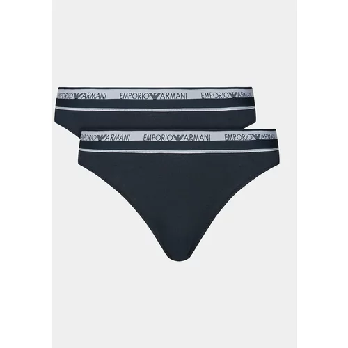 Emporio Armani Underwear Set 2 parov brazilskih spodnjih hlačk 163337 4R227 00135 Mornarsko modra