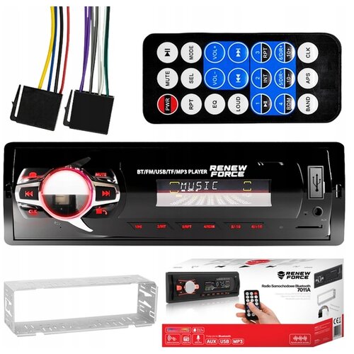 Dexxer 1DIN 12V LCD avtoradio USB Bluetooth AUX + daljinec 7 Slike