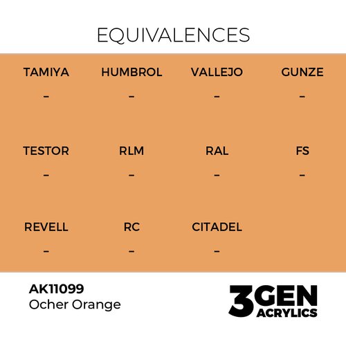 AK Interactive Ocher Orange 17ml - 3rd Gen Akrilna Boja AK11099 Slike