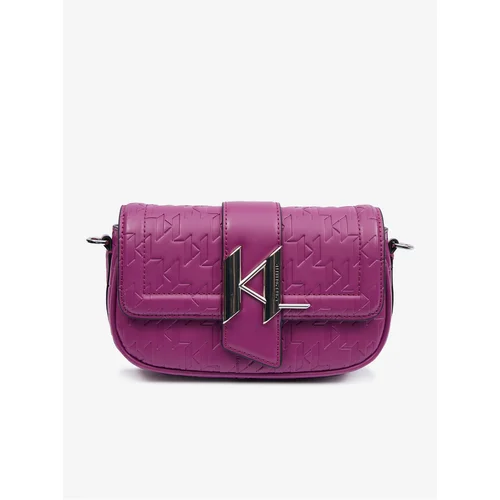 Karl Lagerfeld Purple Women's Patterned Handbag - Ladies