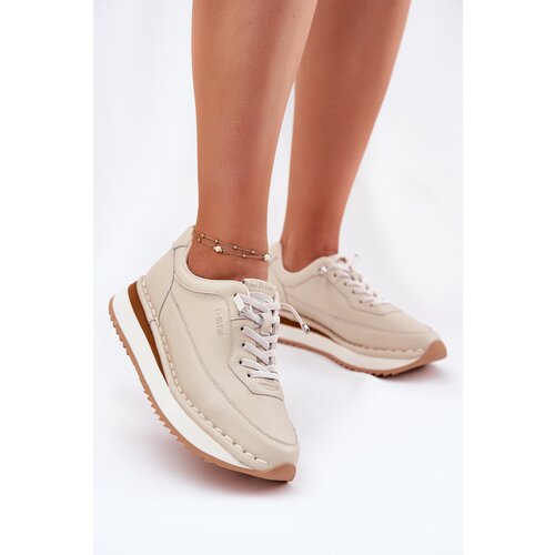 Big Star Leather Women&amp;#039;s Sneakers On Platform Slike