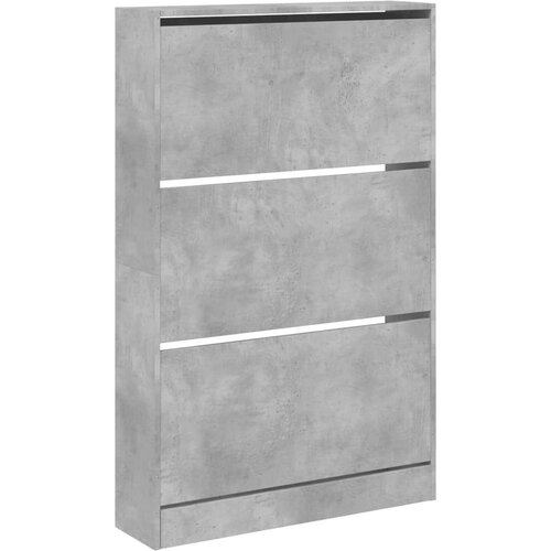 vidaXL Ormarić za cipele boja betona 80x21x125 5 cm konstruirano drvo Cijene