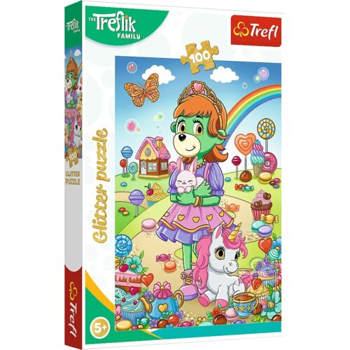  with glitter Treflik Family 100 pcs. Glitter Trefliki Trefl 14833 Cijene