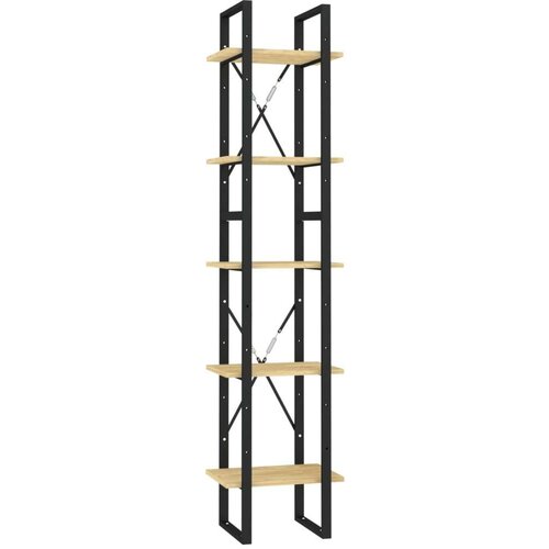 VidaXL Knjižna omara 5-nadstropna 40x30x175 cm borovina Slike