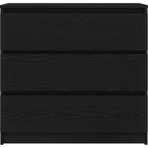  Komoda crni hrast 80x35x76 cm konstruirano drvo Slike