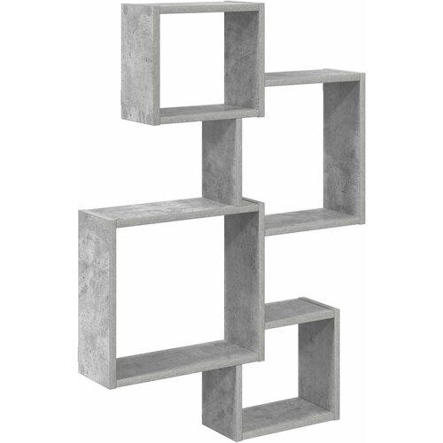 Police u obliku zida Zidna montaža Siva 64 x 13,5 x 91,5 cm Cijene