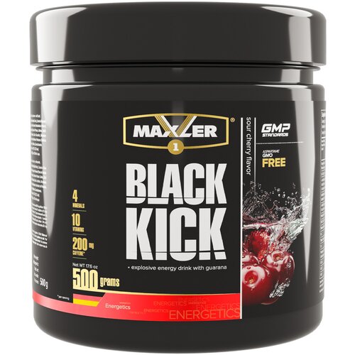 MAXLER Dodatak ishrani sa ugljenim hidratima i kompleksom vitamina Black kick, Vi&amp;scaron;nja, 500g Slike