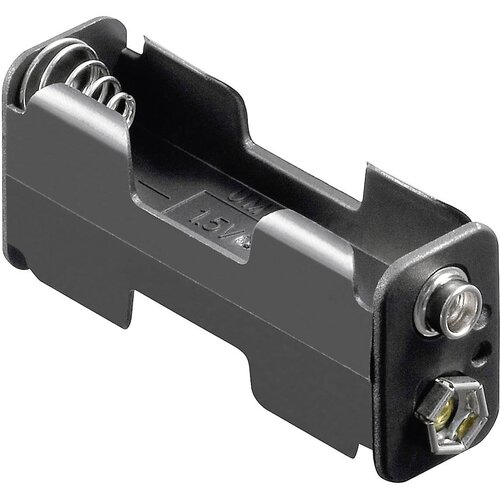 Goobay 12461 nosilec baterij 2x Mignon (AA) hitrosklopni priključek (D x &Scaron; x V) 60 x 26 x 16.5mm Držalo za baterije D za 2 Mignon bateriji (D x &Scaron; x V), (20641681) Cene