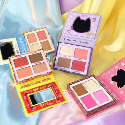Rude Cosmetics Manga Face Palette večnamenska paleta za obraz odtenek Clever Kirei-Sama 11.2 g Slike