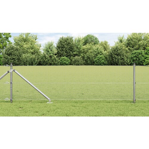 vidaXL varjena žičnata ograja s 13 sidrnimi konicami 0.8x100 m galvanizirano jeklo Cene
