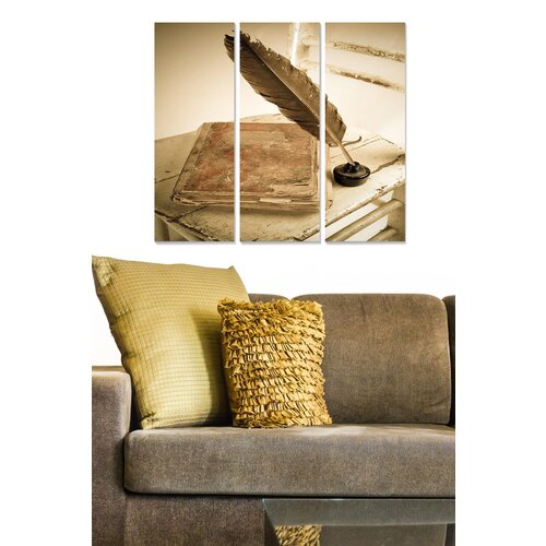 Wallity MDF1314845 multicolor decorative mdf painting (3 pieces) Slike