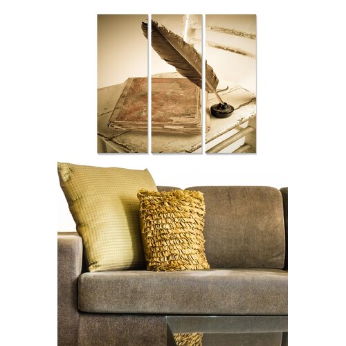 Wallity MDF1314845 Multicolor Decorative MDF Painting (3 Pieces) Cene