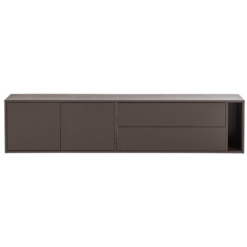 Vtwonen Tamno smeđa TV komoda od masivnog bora 200x45x44 cm Settle Down &amp;ndash; Slike