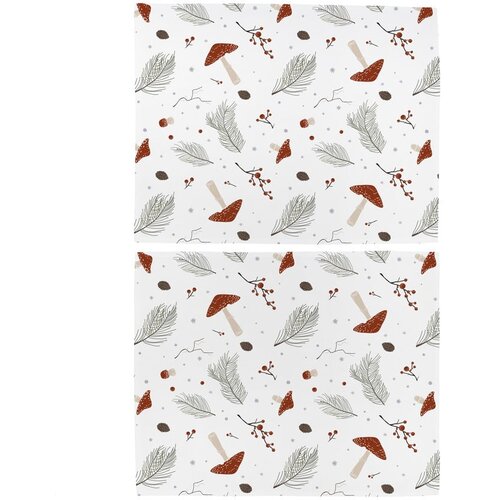 Butter Kings Tekstilni podmetač 2 kom 35x47 cm Toadstools – Cijene