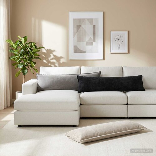  Presvlaka za jastuk 2 kom. HOUTEN Antracit 40 x 145 cm Cene