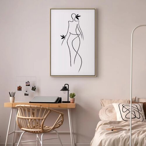  Slika - Exotic Dance (1 Part) vertical 60x90 U prirodnom drvenom okviru Slike
