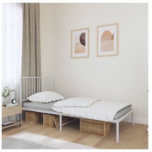  okvir za krevet s uzglavljem bijeli 90 x 190 cm Cijene