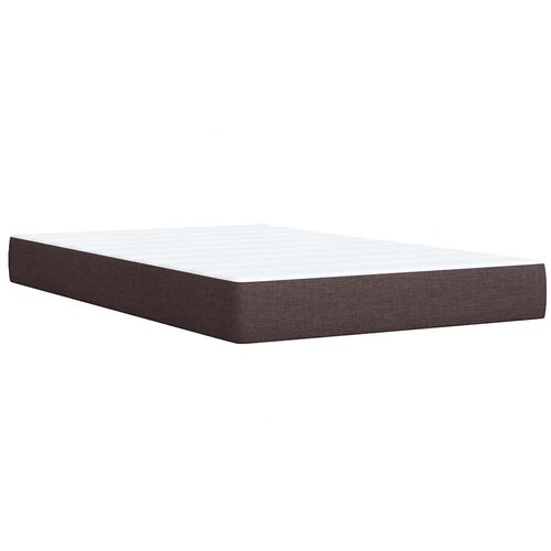  Krevet box spring s madracem tamnosmeđi 120 x 190 cm od tkanine Slike